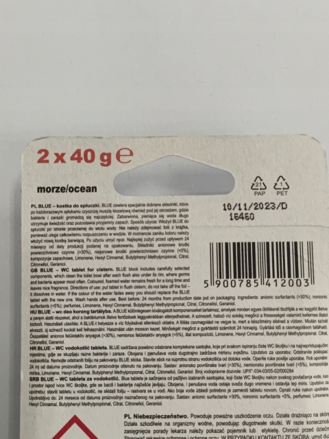 GF KOSTKA DO SPŁUCZKI BLUE A 2 SZT MORSKA