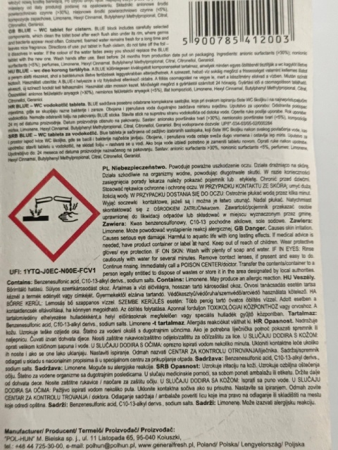 GF KOSTKA DO SPŁUCZKI BLUE A 2 SZT MORSKA