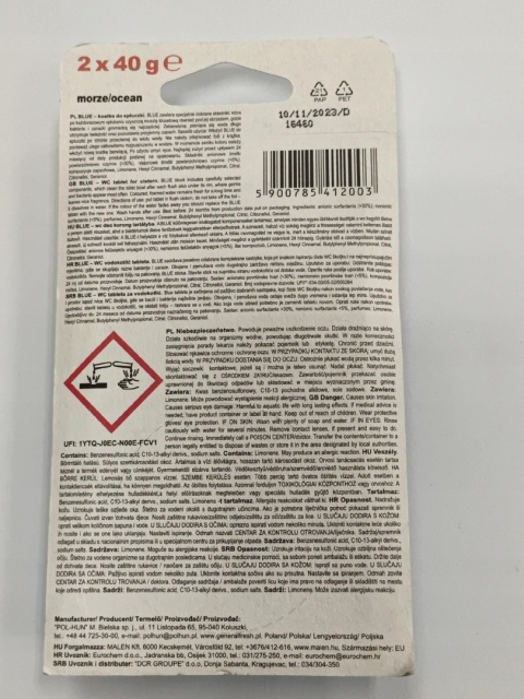 GF KOSTKA DO SPŁUCZKI BLUE A 2 SZT MORSKA