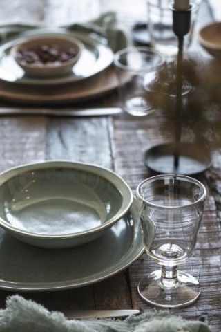 IB Laursen talerz obiadowy Light Blue Dunes śr.28 cm