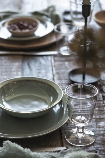 IB Laursen talerz obiadowy Light Blue Dunes śr.28 cm