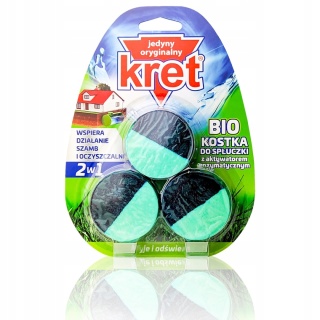 KRET WC BIO KOSTKA DO SPŁUCZKI 3X50G