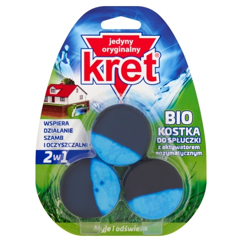 KRET WC BIO KOSTKA DO SPŁUCZKI 3X50G