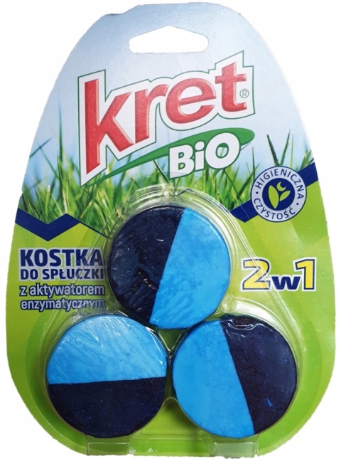 KRET WC BIO KOSTKA DO SPŁUCZKI 3X50G