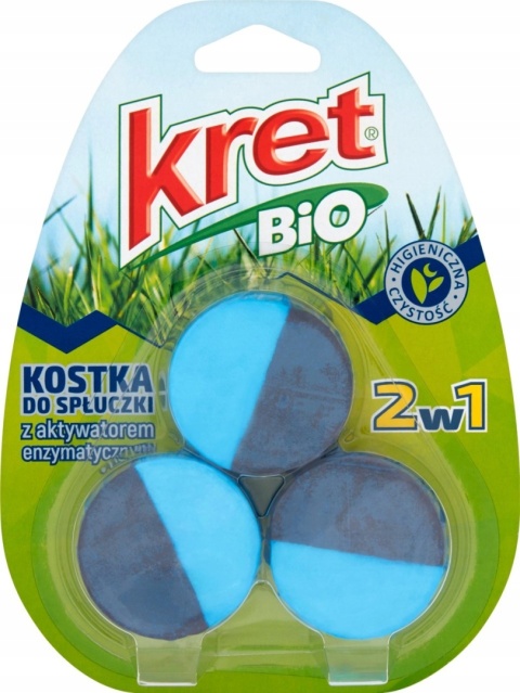 KRET WC BIO KOSTKA DO SPŁUCZKI 3X50G