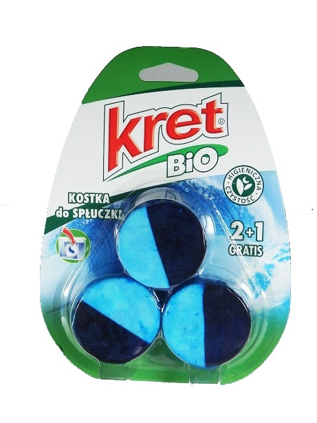 KRET WC BIO KOSTKA DO SPŁUCZKI 3X50G