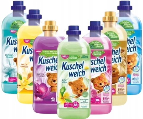 Kuschelweich PŁYN DO PŁUKANIA 1L złoty, Glucksmomen