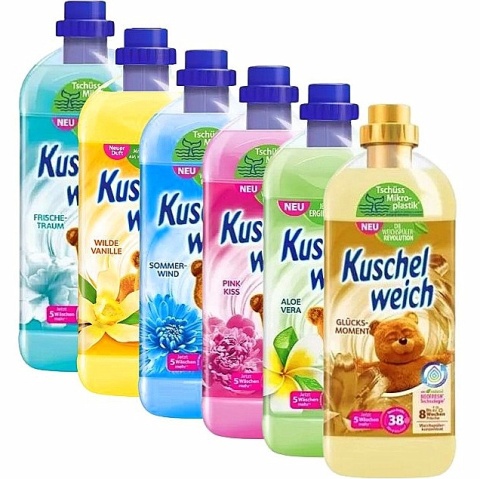 Kuschelweich PŁYN DO PŁUKANIA 1L złoty, Glucksmomen