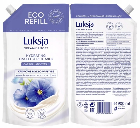 Luk N Mydło w płynie 900ml Linseed Zap