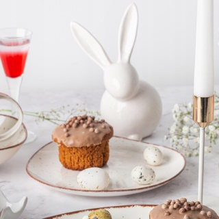 ORGANIC SAND TALERZ DESEROWY 19,5 CM PORCELANA NBC