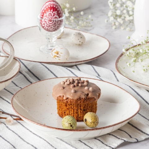 ORGANIC SAND TALERZ GŁĘBOKI 19,5 CM 300 ML PORCELANA NBC