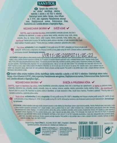 SANYTOL uniwersalny wszystkie powierzchnie sp