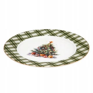 ŚWIĄTECZNE DRZEWKO TALERZ DESEROWY NBC 20 CM