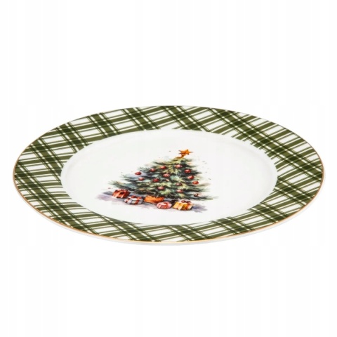 ŚWIĄTECZNE DRZEWKO TALERZ DESEROWY NBC 20 CM