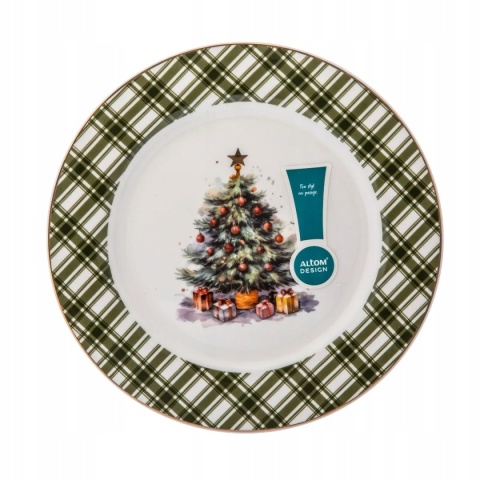 ŚWIĄTECZNE DRZEWKO TALERZ DESEROWY NBC 20 CM