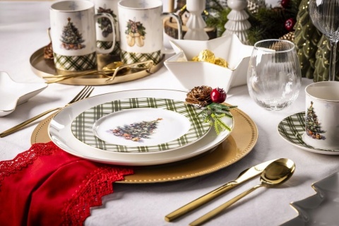 ŚWIĄTECZNE DRZEWKO TALERZ DESEROWY NBC 20 CM