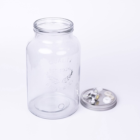 Słój z kranikiem 5,5l do napojów dystrybutor, Exce