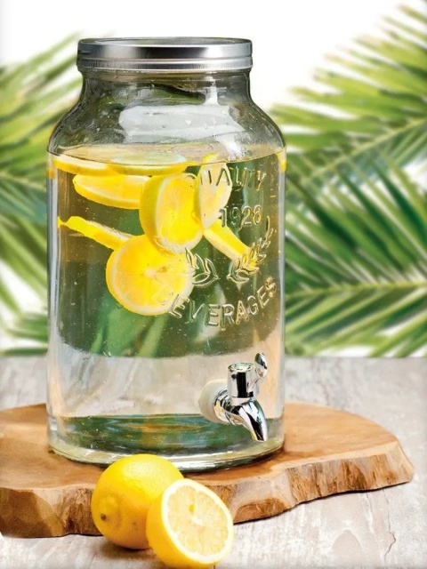 Słój z kranikiem 5,5l do napojów dystrybutor, Exce