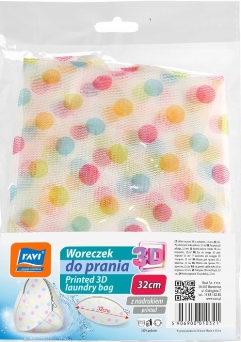 Woreczek do prania 3D z nadrukiem,