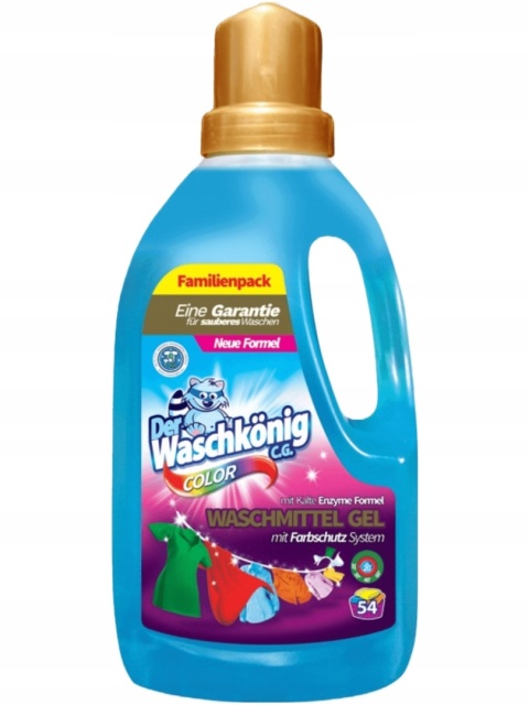 Żel do prania 1,625 L COLOR 6szt/warstwa 72 szt/432 szt paleta