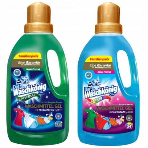 Żel do prania 1,625 L COLOR 6szt/warstwa 72 szt/432 szt paleta