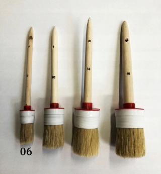 CIRET Pędzel okrągły 06, jasnaszczec.chiń.obręcz z tw.szt.