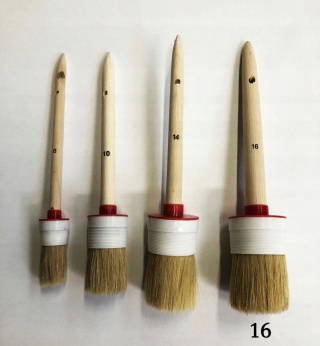 CIRET Pędzel okrągły 16, jasnaszczec.chiń.obręcz z tw.szt.