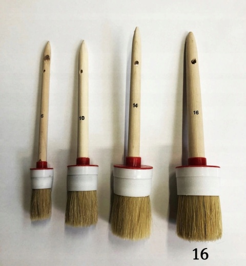 CIRET Pędzel okrągły 16, jasnaszczec.chiń.obręcz z tw.szt.