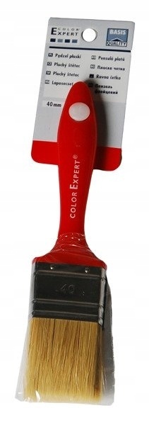 CIRET Pędzel płaski 40mm, grub. 6jasna szcz.chiń.,trz.z tw.szt..