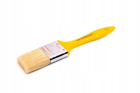 CIRET Pędzel płaski 40mm, szcz.synt 1K GSC żółty, gr 6