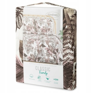 KOMPLET POŚCIELI BAWEŁNIANEJ Z NADRUKIEM POS/BA/DAVOS/2A160X200 70X80/X2