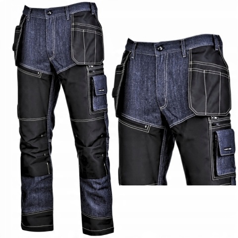 SPODNIE JEANSOWE NIEBIESKIE ZE WZMOCNIENIAMI, "S", CE, LAHTI