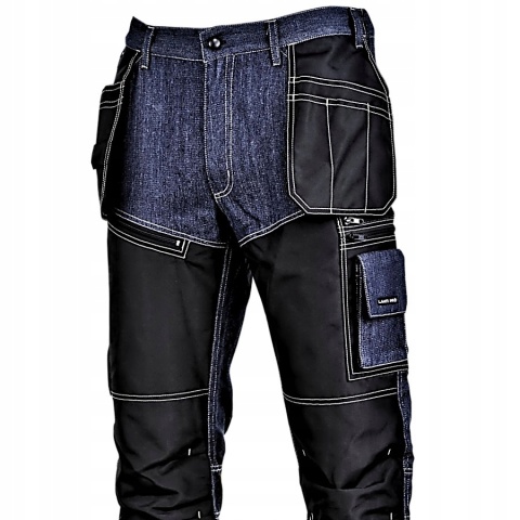 SPODNIE JEANSOWE NIEBIESKIE ZE WZMOCNIENIAMI, "S", CE, LAHTI