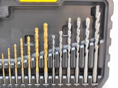 Zestaw do wiercenia i wkęcania 50 szt STA88546-XJ