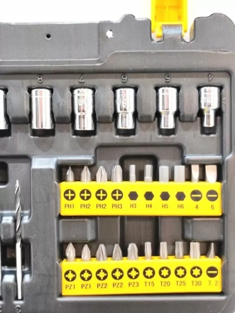 Zestaw do wiercenia i wkęcania 50 szt STA88546-XJ