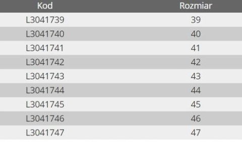 PÓŁBUTY KPU/DZIAN. CZAR.-CZERW., S1 SRC, "43", CE, LAHTI