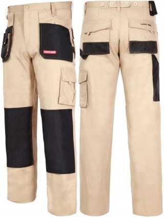 SPODNIE BEŻOWE, 100% BAWEŁNA, XL (56), CE, LAHTI