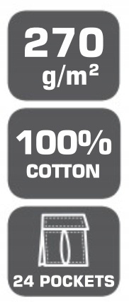 SPODNIE CZA-SZA-CZER 100% BAWEŁNA Z ODBL., "2XL", CE, LAHTI