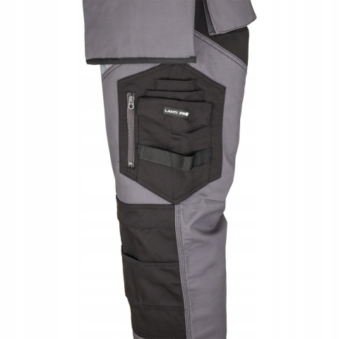 SPODNIE CZARNO-SZARE Z PASAMI ODBLASK., "3XL", CE, LAHTI