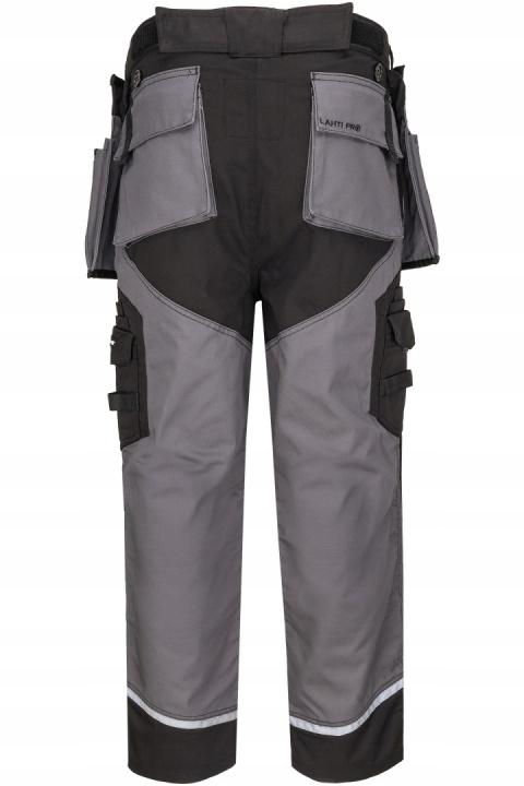 SPODNIE CZARNO-SZARE Z PASAMI ODBLASK., "3XL", CE, LAHTI