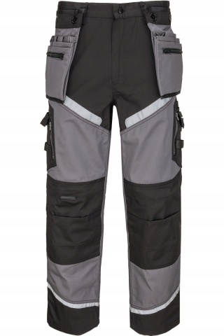 SPODNIE CZARNO-SZARE Z PASAMI ODBLASK., "L", CE, LAHTI