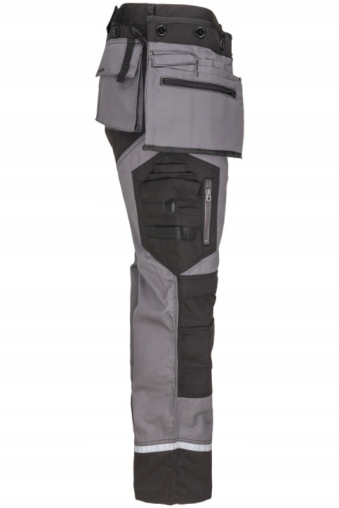 SPODNIE CZARNO-SZARE Z PASAMI ODBLASK., "S", CE, LAHTI