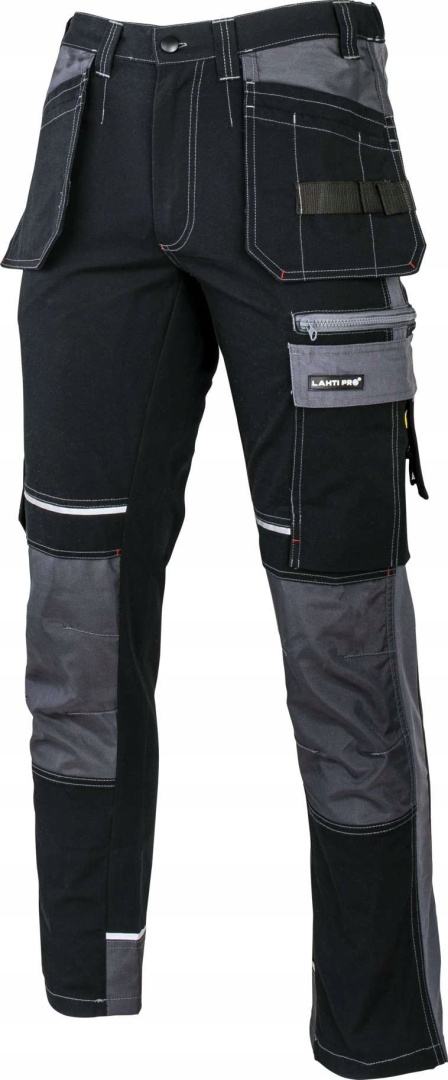 SPODNIE CZARNO-SZARE ZE WZMOCNIENIAMI, "3XL", CE, LAHTI