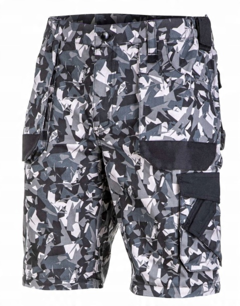 Spodnie Męskie Szaro-Czarne z Odpinanymi Nogawkami