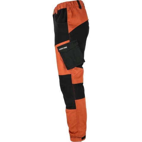 Spodnie Stretch Ceglasto-Czarne, Rozmiar S