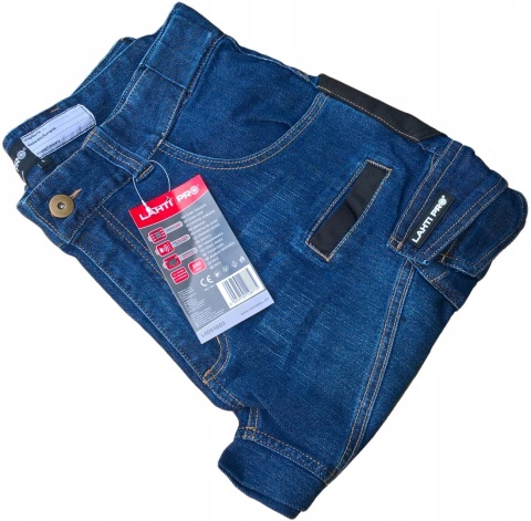 Spodnie robocze Jeansy Czarne Stretch Lahti "3XL"