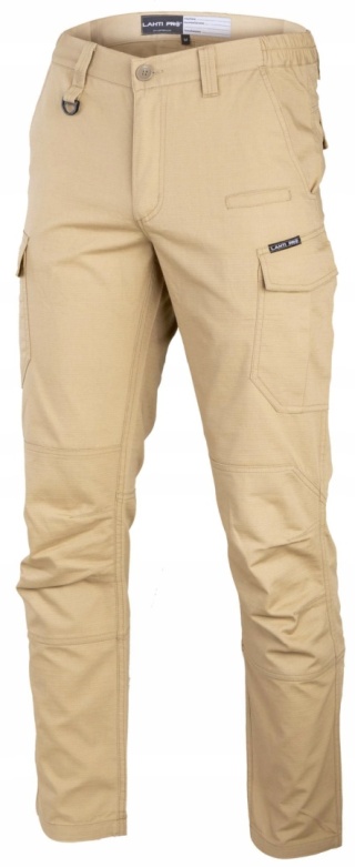 Spodnie robocze bojówki w kolorze beżowym, rozmiar 3XL