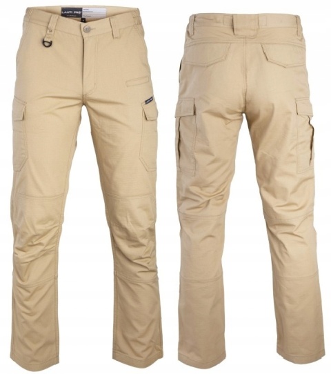 Spodnie robocze bojówki w kolorze beżowym, rozmiar 3XL