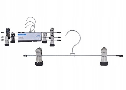 WIESZAK Z KLAMRAMI NA SPODNIE