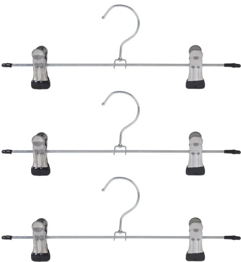 WIESZAK Z KLAMRAMI NA SPODNIE